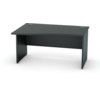 1400mm Wave Left Hand Panel End Desk Black thumbnail-0