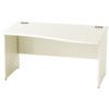 1400mm Wave Right Hand Panel End Desk White thumbnail-0