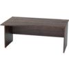 1600mm Wave Left Hand Panel End Desk Walnut thumbnail-0