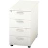 Satellite Desk High Pedestal 800mm Four Drawer White thumbnail-0