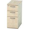 Satellite Narrow Pedestal 600mm Three Drawer Maple thumbnail-0