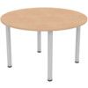 Round Table 1200mm Silver/Beech thumbnail-0