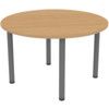 Round Table 1200mm Iron Grey/Light Oak thumbnail-0