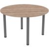 Round Table 1200mm Iron Grey/Birch thumbnail-0