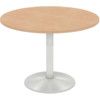 Round Table 1200mm Column White/Beech thumbnail-0