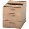 SATELLITE 3-DRAWER FIXED PEDESTAL BEECH thumbnail-0