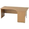 SATELLITE 1800mm RH PANEL END CRESCENT DESK L/OAK thumbnail-0