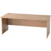 SATELLITE 1800mm PANEL END STANDARD DESK BEECH thumbnail-0