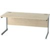 SATELLITE 1600mm SINGLE CANT STANDARD DESK MAPLE thumbnail-0