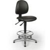 L-TECH VINYL HIGH CHAIR - BLACK (NOIR) thumbnail-0