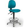 L-TECH VINYL HIGH CHAIR - SAPPHIRE BLUE thumbnail-0