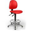 L-TECH VINYL HIGH CHAIR - TOMATO RED thumbnail-0