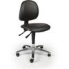 C-TECH Low ESD Vinyl Cleanroom Chair, Black thumbnail-0