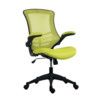 Marlos Mesh Back Operator Chair with Mesh Back & Folding Arms- Green thumbnail-0