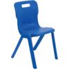 Antibacterial Chair One-piece Polypropylene Blue thumbnail-1