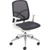 ZICO MESH CHAIR WITH ARMS -BLACK/WHITE FRAME thumbnail-0