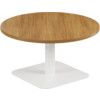 800mm CIRCULAR LOW CONTRACT TABLE - WHITE/GREY OAK thumbnail-0