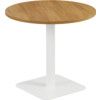 800mm CIRCULAR MID CONTRACT TABLE - WHITE/GREY OAK thumbnail-0