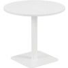 800mm CIRCULAR MID CONTRACT TABLE - WHITE/WHITE thumbnail-0