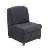 GLACIER MODULAR RECEPTION SEAT - CHARCOAL thumbnail-0