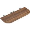 Bench Desk D End, Walnut/Silver, 1600 x 600mm thumbnail-0