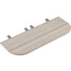 Bench Desk D End, Grey Oak/Silver, 1600 x 600mm thumbnail-0