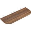 Bench Desk D End, Walnut/White, 1600 x 600mm thumbnail-0