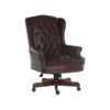 Chairman Rouge Executive Chair Leather Faced Burgundy thumbnail-0