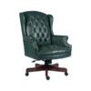 Chairman Rouge Executive Chair Leather Faced Green thumbnail-0