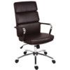 Deco Executive Faux Leather Chair Brown thumbnail-0