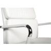 Deco Visitors Chair Cantilever Faux Leather White thumbnail-1