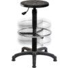 Standard Polly Draughtsman Stool with Adjustable Ring thumbnail-0