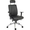 Ergo Plus Operator Leather Look Chair Black thumbnail-0