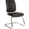 Ergo Deluxe PU Visitors Chair Black thumbnail-0