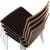 Loft Bistro Chairs Brown Pack of 4 thumbnail-1