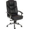 Skyline Executive Chair Leather Faced Black thumbnail-0