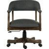 CAPTAIN TRADITIONAL STUDY CHAIR GREY thumbnail-1