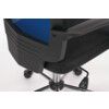 HIGH BACKED MESH CHAIR BLUE/BLACK CHROME BASE thumbnail-2