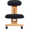 WOODEN KNEELING STOOL CHARCOAL thumbnail-1