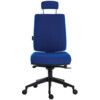 ERGO PLUS ULTRA 24 HOUR OPERATOR CHAIR WITH HEADREST BLUE thumbnail-1