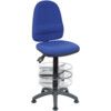 ERGO TWIN DELUXE DRAUGHTMANS CHAIR ADJ. FOOTRING BLUE thumbnail-0