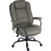 GOLIATH DUO HEAVY DUTY 24 HOUR LEATHER EXECUTIVE CHAIR GREY thumbnail-0