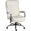 GOLIATH HEAVY DUTY 24HR LEATHER FACED EXECUTIVE CHAIR WHITE thumbnail-0