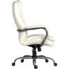 GOLIATH HEAVY DUTY 24HR LEATHER FACED EXECUTIVE CHAIR WHITE thumbnail-2