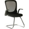 FLIP MESH VISITOR CHAIR (FLIP UP ARMS) BLACK thumbnail-0