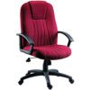 CITY FABRIC EXECUTIVE ARMCHAIR BURGUNDY thumbnail-0