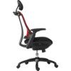 RAPPORT LUXURY MESH EXECUTIVE CHAIR BLACK/RED thumbnail-3