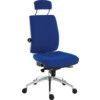 ERGO PLUS PREMIER 24HR OPERATOR CHAIR WITH HEADREST BLUE thumbnail-0