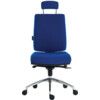 ERGO PLUS PREMIER 24HR OPERATOR CHAIR WITH HEADREST BLUE thumbnail-1