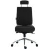 ERGO PLUS PREMIER 24HR OPERATOR CHAIR WITH HEADREST BLACK thumbnail-1